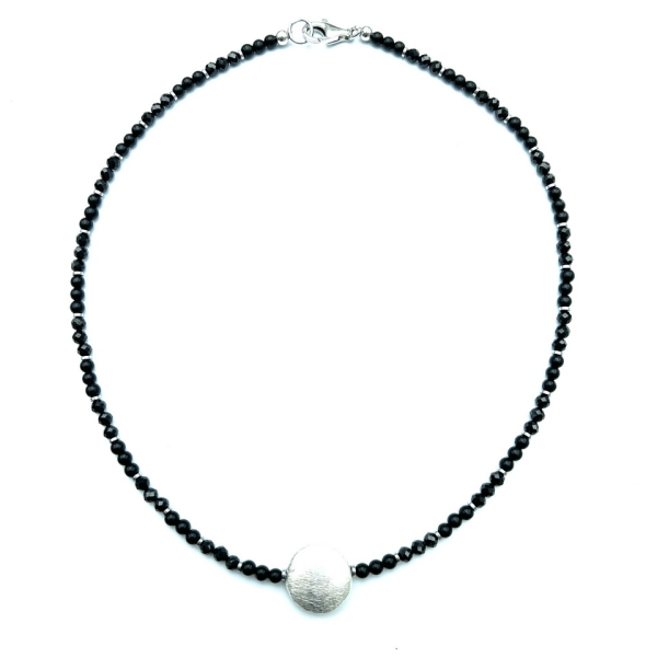 Collier mit Zwischenteil aus Silber